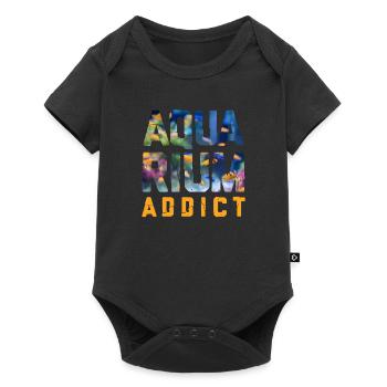 addicted to aquarium - Baby Premium short-sleeve bodysuit - black - Front