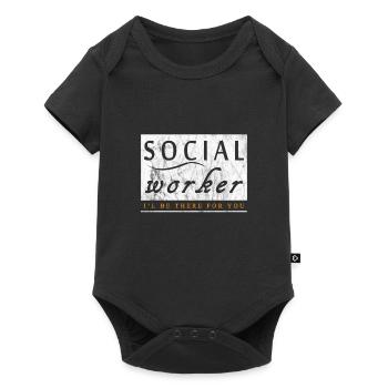 Soziale Arbeit Liebe - Baby Premium Kurzarmbody - Schwarz - Vorne
