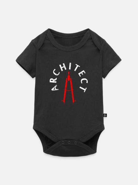 Architekt - Baby Premium Kurzarmbody - Schwarz