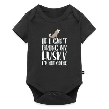 Pas sans husky - Body à manches courtes Premium Bébé - noir - Devant
