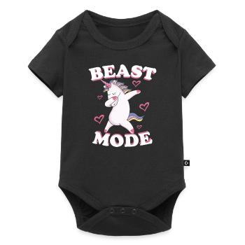 Beast mode - Baby Premium short-sleeve bodysuit - black - Front