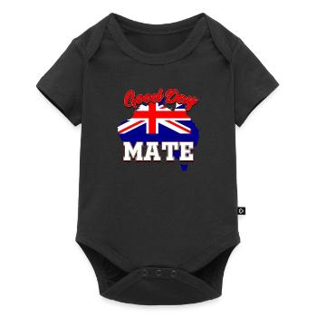 Drapeau Australie - Body à manches courtes Premium Bébé - noir - Devant