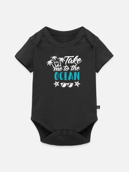 Ozean Urlaub - Baby Premium Kurzarmbody - Schwarz