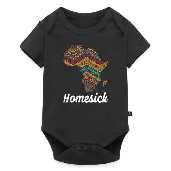Afrique mal du pays - Body à manches courtes Premium Bébé - noir - Devant