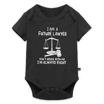Future Lawyer Don't Argue With Me Law Paralegal - Baby Premium short-sleeve bodysuit - black - Front