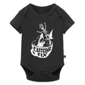 Caffeine Shark - Baby Premium short-sleeve bodysuit - black - Front