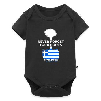 Grèce Grèce Racines grecques - Body à manches courtes Premium Bébé - noir - Devant