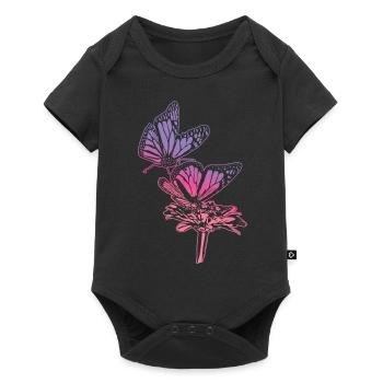 Monarch Butterfly Sketch Graphic Butterfly Lovers - Body à manches courtes Premium Bébé - noir - Devant