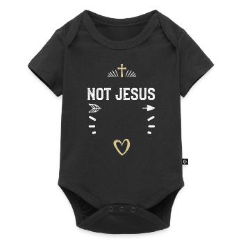 Pas Jésus - Jésus - Body à manches courtes Premium Bébé - noir - Devant