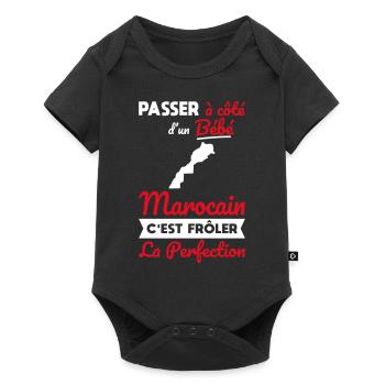Passer à côté bébé Marocain frôler la perfection - Body à manches courtes Premium Bébé - noir - Devant