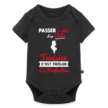 Passer à côté bébé Tunisien frôler la perfection - Body à manches courtes Premium Bébé - noir - Devant