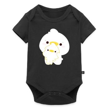 Duck Couple - Baby Premium short-sleeve bodysuit - black - Front