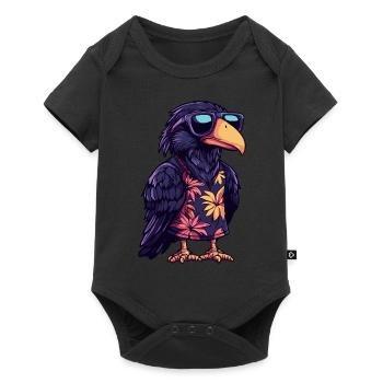 Harpie oiseau été - Body à manches courtes Premium Bébé - noir - Devant