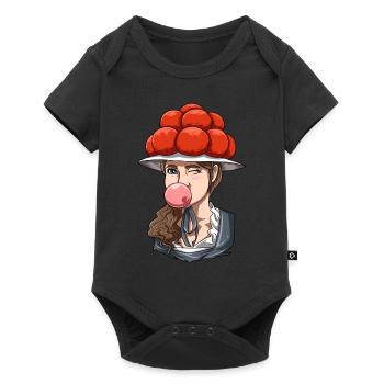 Bollenhut Black Forest chewing gum for one - Baby Premium short-sleeve bodysuit - black - Front
