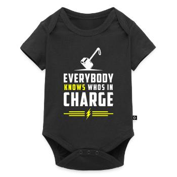 Thor Rune Valhalla Mjolnir - Body à manches courtes Premium Bébé - noir - Devant