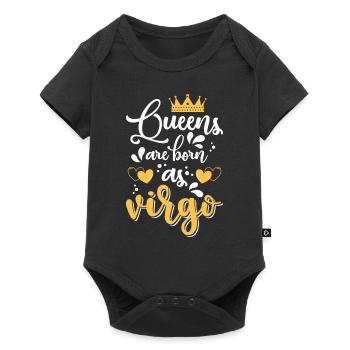 Vierge Astrologie Terre Septembre - Body à manches courtes Premium Bébé - noir - Devant