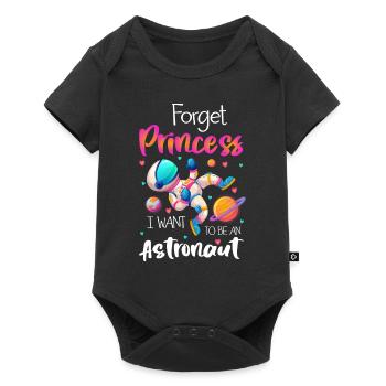Astronaut Logo Sterne Discovery - Baby Premium Kurzarmbody - Schwarz - Vorne