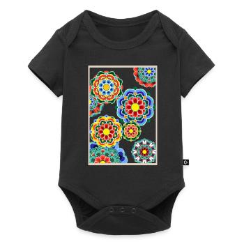 Dancheong 단청 - modern - Baby Premium short-sleeve bodysuit - black - Front
