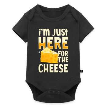 Cheese Lover Cheddar Gouda Cheesecake - Body à manches courtes Premium Bébé - noir - Devant