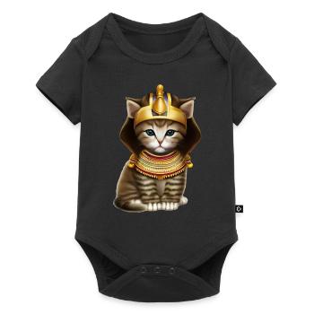 Egyptian Pharaoh Cat - Baby Premium short-sleeve bodysuit - black - Front