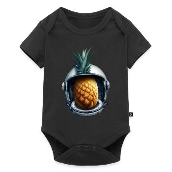 Pineapple Astronaut - Baby Premium short-sleeve bodysuit - black - Front