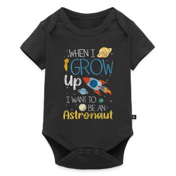 Space Stars Moon - Baby Premium short-sleeve bodysuit - black - Front