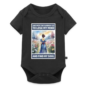 Into the garden to lose my mind and find my Soul - Baby Premium short-sleeve bodysuit - black - Front