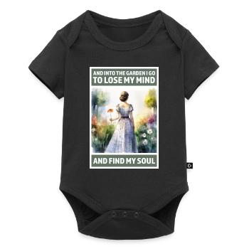 Into the garden to lose my mind and find my Soul - Baby Premium short-sleeve bodysuit - black - Front