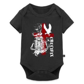 Style Crâne Cool Polkatrash - Body à manches courtes Premium Bébé - noir - Devant