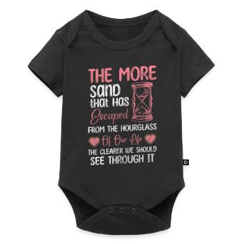 Hourglass Modern Countdown - Baby Premium short-sleeve bodysuit - black - Front