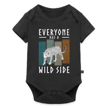 Africa, Wilderness, Jaguar, Predator - Baby Premium short-sleeve bodysuit - black - Front