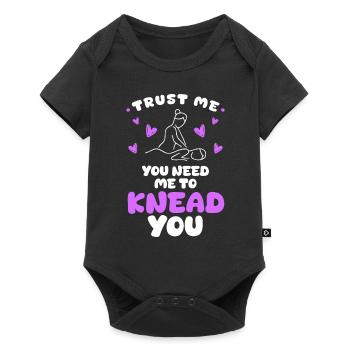 Wellness Relax Care - Baby Premium short-sleeve bodysuit - black - Front