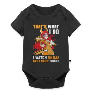 Anime Senpai Art - Baby Premium short-sleeve bodysuit - black - Front