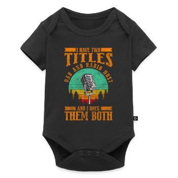Presenter Microphone Hobby Channel - Baby Premium short-sleeve bodysuit - black - Front