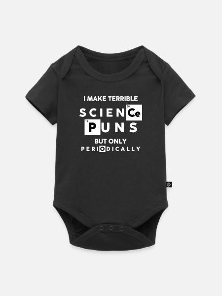 Wissenschaft Lustig - Baby Premium Kurzarmbody - Schwarz
