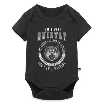 Wolf Guide Nature - Baby Premium short-sleeve bodysuit - black - Front