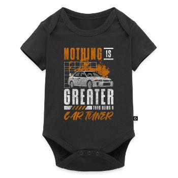 Tuning motorsport garage - Baby Premium short-sleeve bodysuit - black - Front