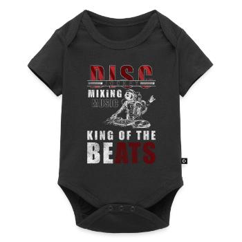 Dj Celebrate Vinyl - Baby Premium short-sleeve bodysuit - black - Front