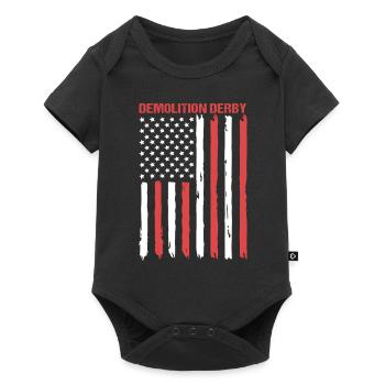 Demolition of the derby - Baby Premium short-sleeve bodysuit - black - Front