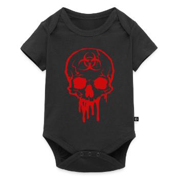BioHazard Skull Red - Baby Premium short-sleeve bodysuit - black - Front