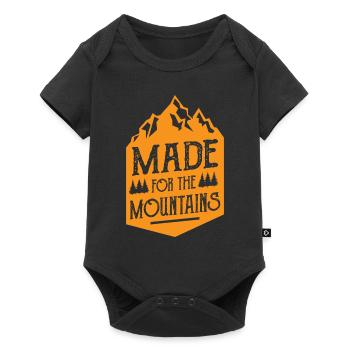 Pour les montagnes faites cadeau de grimpeur randonneur - Body à manches courtes Premium Bébé - noir - Devant