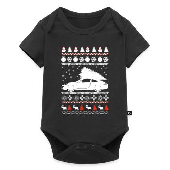 Ugly Christmas Sportwagen - Baby Premium Kurzarmbody - Schwarz - Vorne