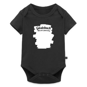 Gästebuch Mein 60. Geburtstag - Baby Premium Kurzarmbody - Schwarz - Vorne