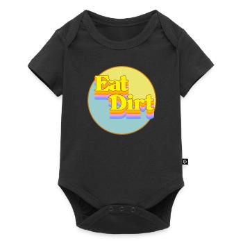Manger de la saleté - Body à manches courtes Premium Bébé - noir - Devant