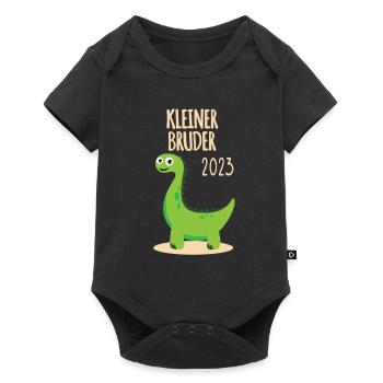 Kleiner Bruder 2023 - Baby Premium Kurzarmbody - Schwarz - Vorne