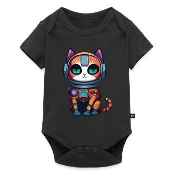 Cyberpunk Astrocat - Baby Premium short-sleeve bodysuit - black - Front