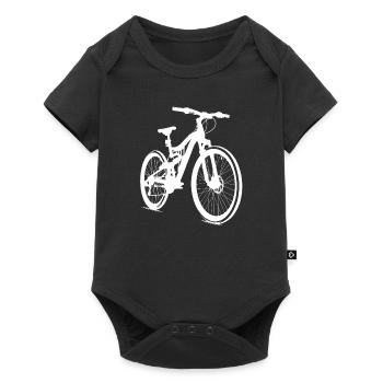 Vélo de course vélo cycliste cadeau - Body à manches courtes Premium Bébé - noir - Devant