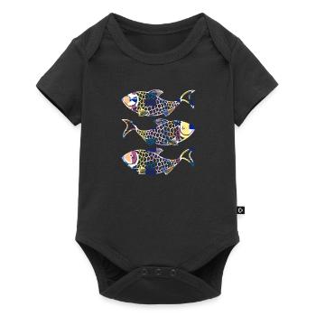 Poissons - Body à manches courtes Premium Bébé - noir - Devant