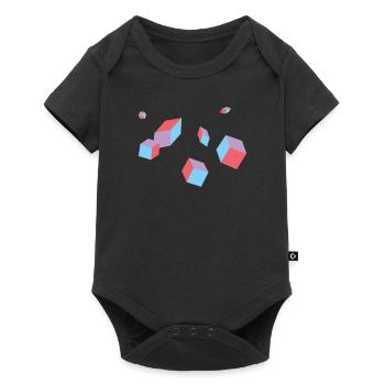 Cube - Baby Premium short-sleeve bodysuit - black - Front