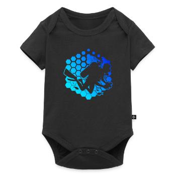 Scuba Diver Diver Free Dive Damen Scuba Tauchen - Baby Premium Kurzarmbody - Schwarz - Vorne